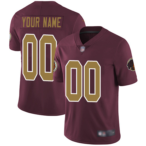 Limited Burgundy Red Men Alternate Jersey NFL Customized Football Washington Redskins 80th Anniversary Vapor->customized nfl jersey->Custom Jersey
